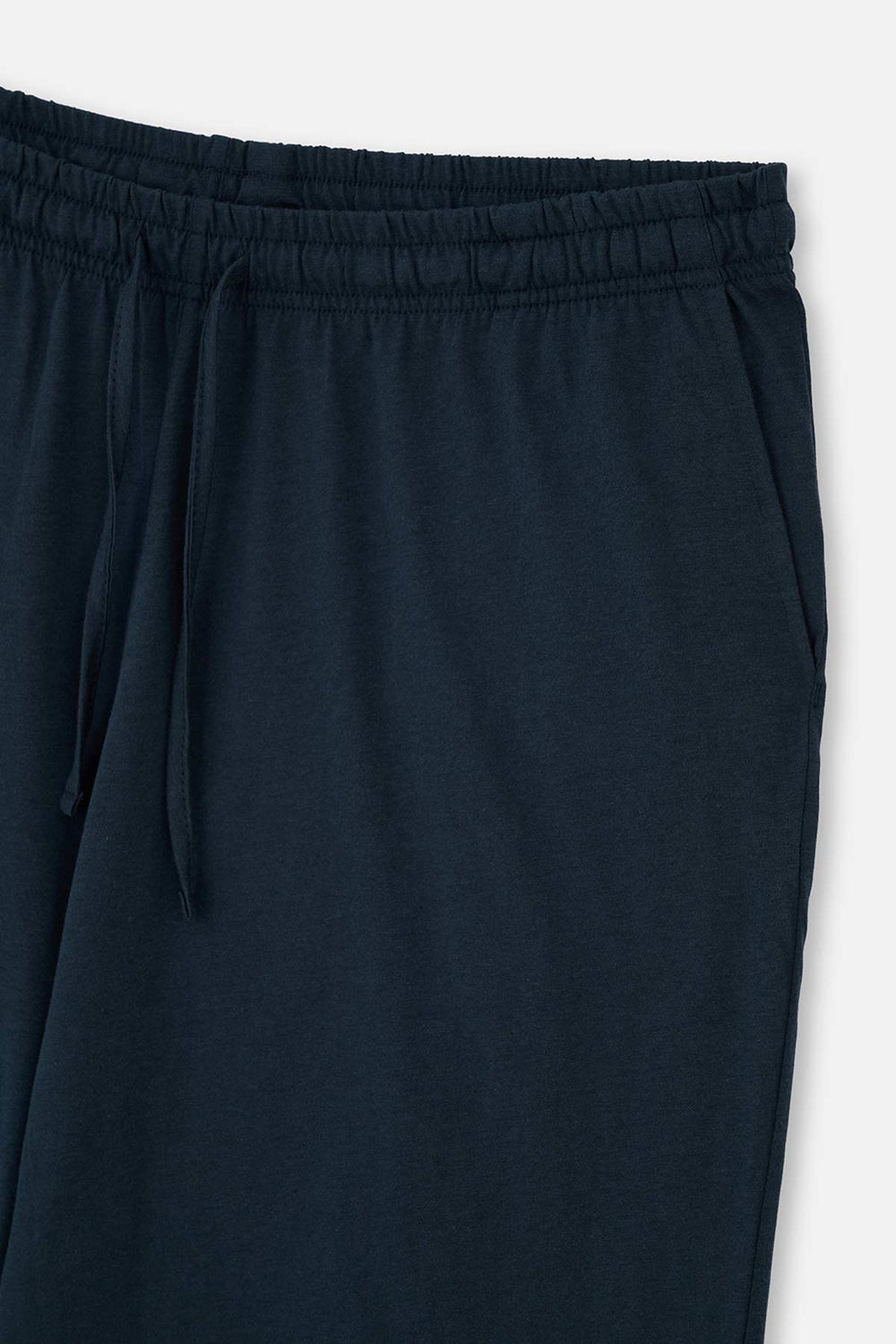 TEAL KNITTED PAJAMAS WITH HALF-PLOTTED CAPRI