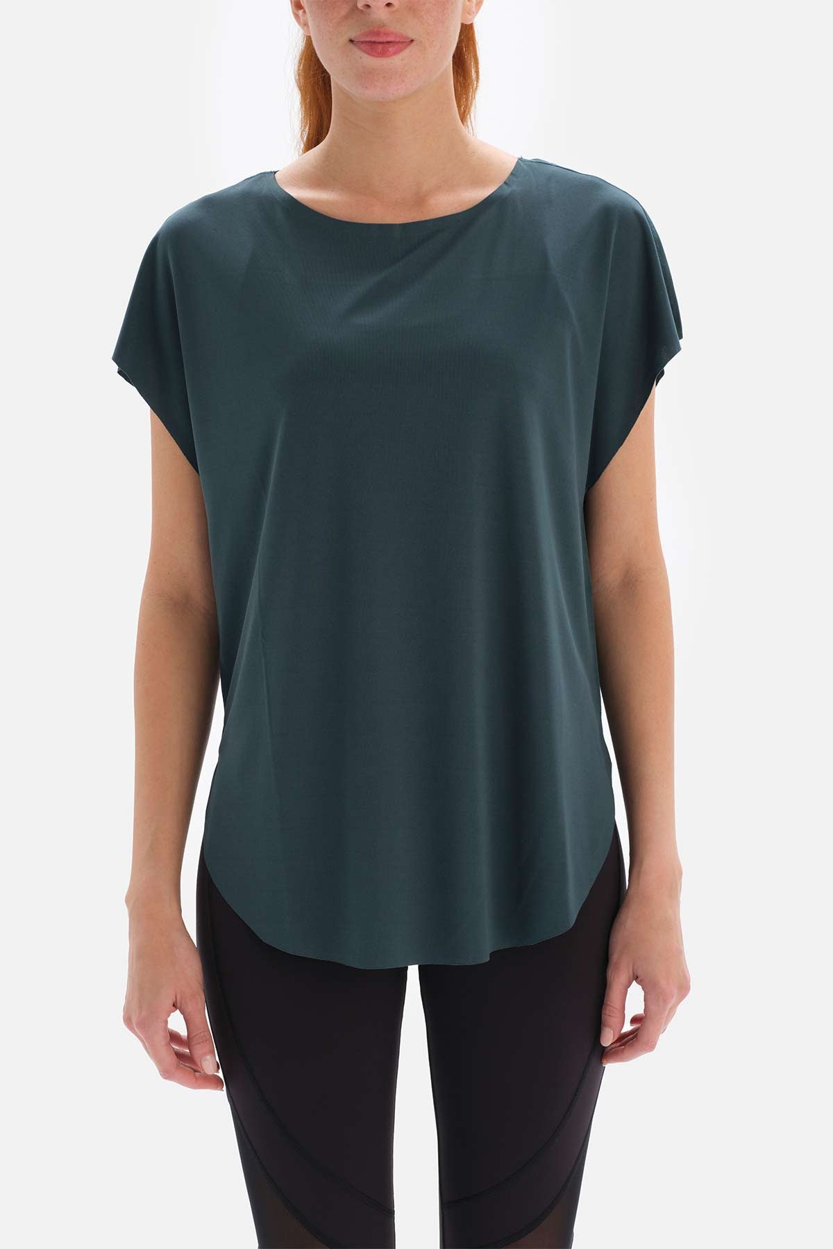 Petrol Dagi Active Kayık Yaka T-Shirt