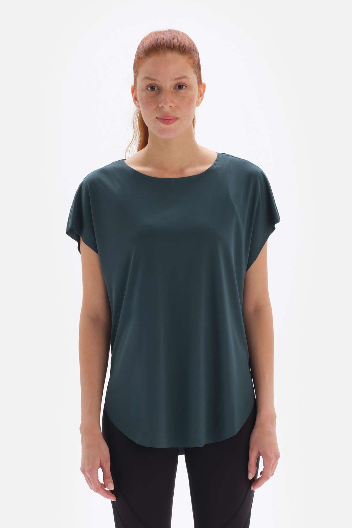 Petrol Dagi Active Kayık Yaka T-Shirt