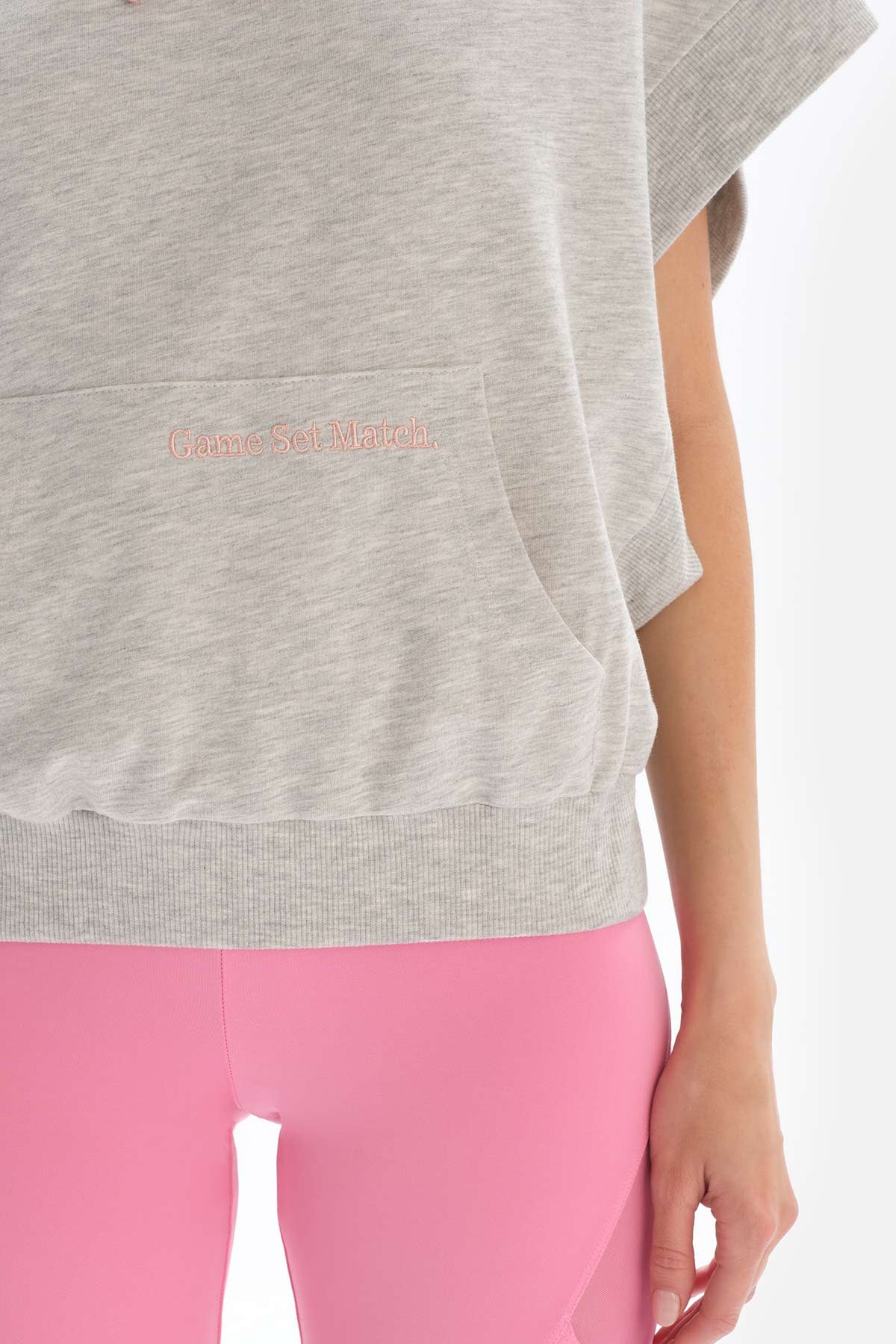 Açık Gri Dagi Active Kolsuz Kapüşonlu Sweatshirt