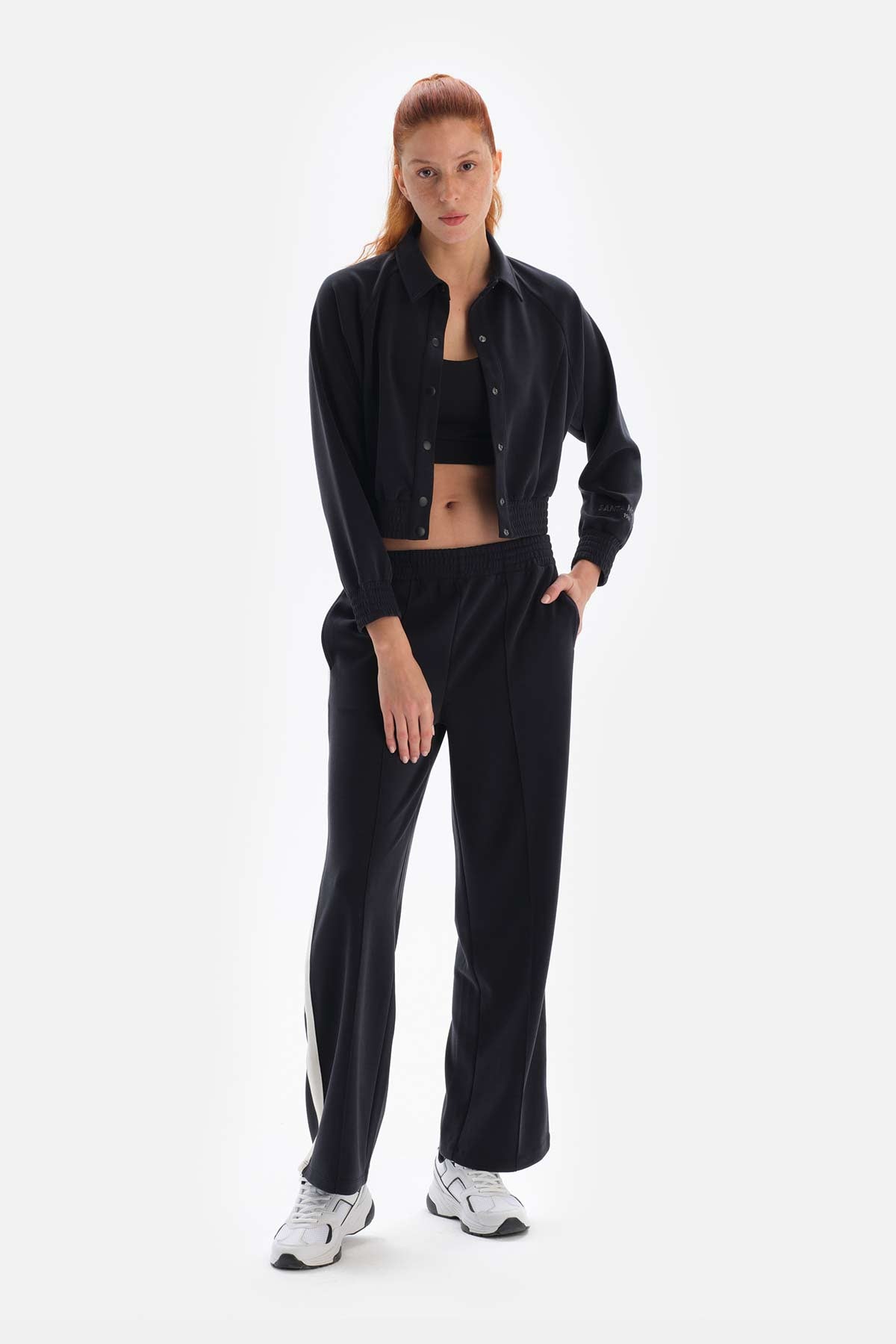 Siyah Dagi Active Mint i Uzun Kol Düğmeli Ceket