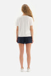 WHITE V-NECK T-SHIRT