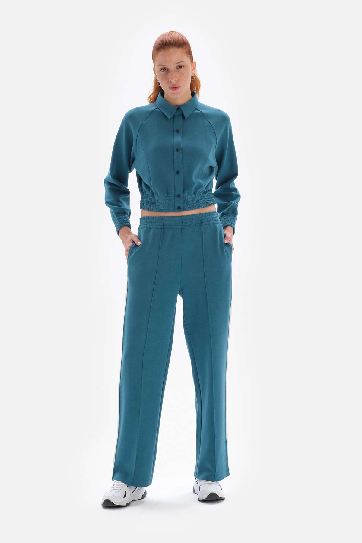 TEAL TRACKSUIT BOTTOM