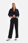 BLACK TRACKSUIT BOTTOM