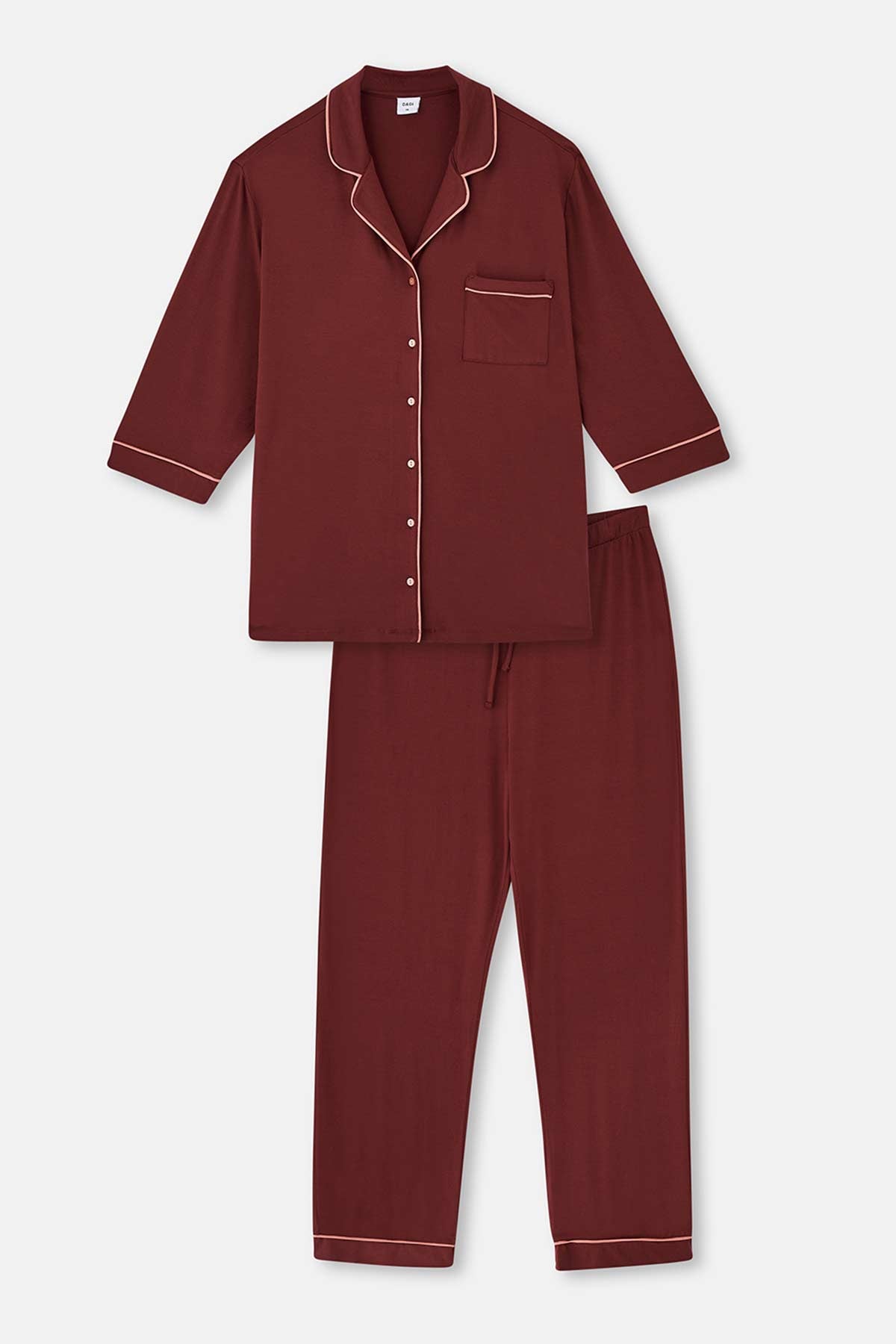 BROWN PYJAMA SET