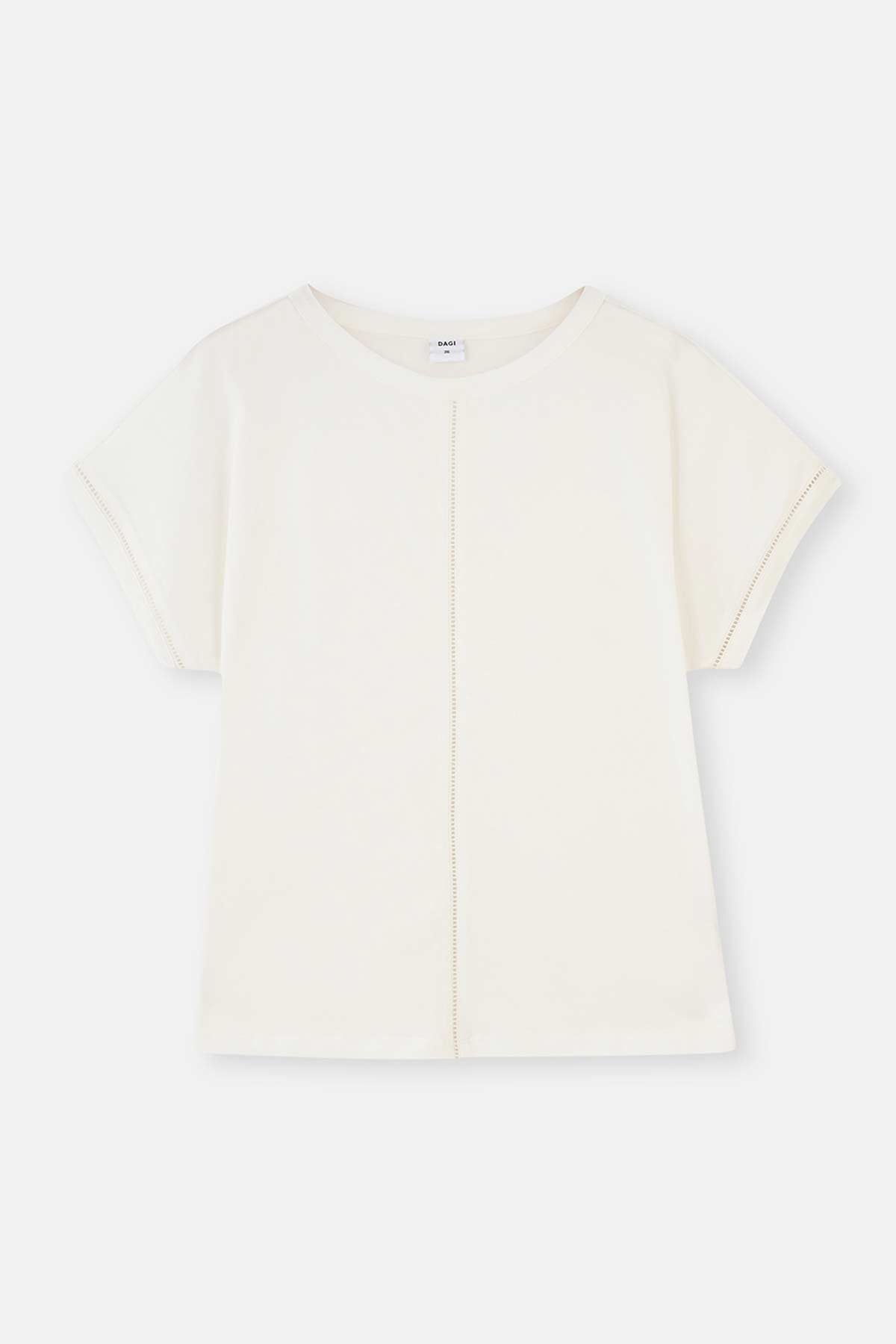 WHITE BLINING DETAILED BOAT COLLAR KNITTED PAJAMAS