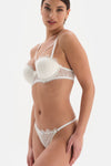 WHITE BRA