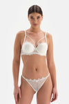 WHITE BRA