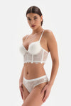 WHITE BRA