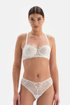 WHITE BRA