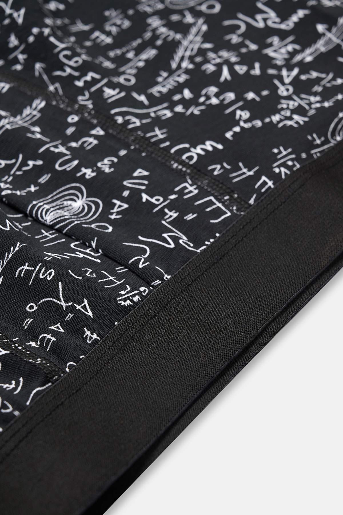 Siyah Tekli Pamuklu Boxer