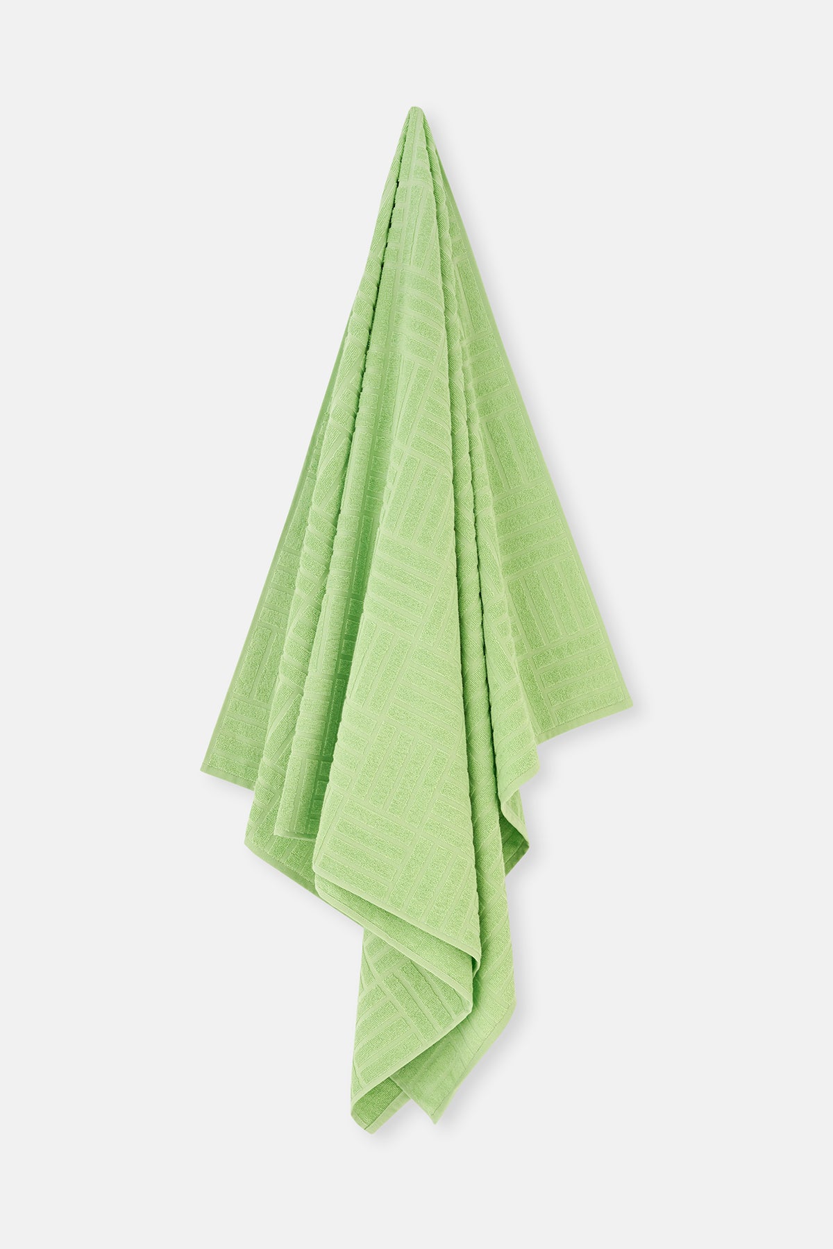 LIGHT GREEEN Stripe Pattern Beach Towel 85x150