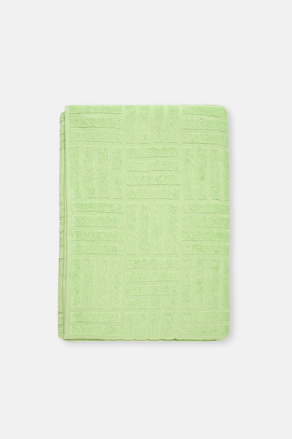 LIGHT GREEEN Stripe Pattern Beach Towel 85x150