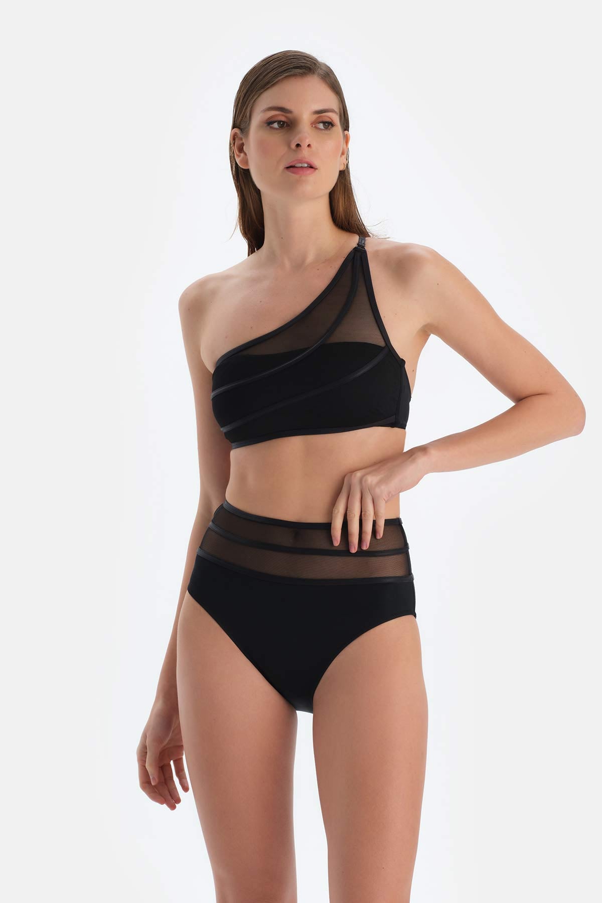 Siyah Yüksek Bel Bikini Altı