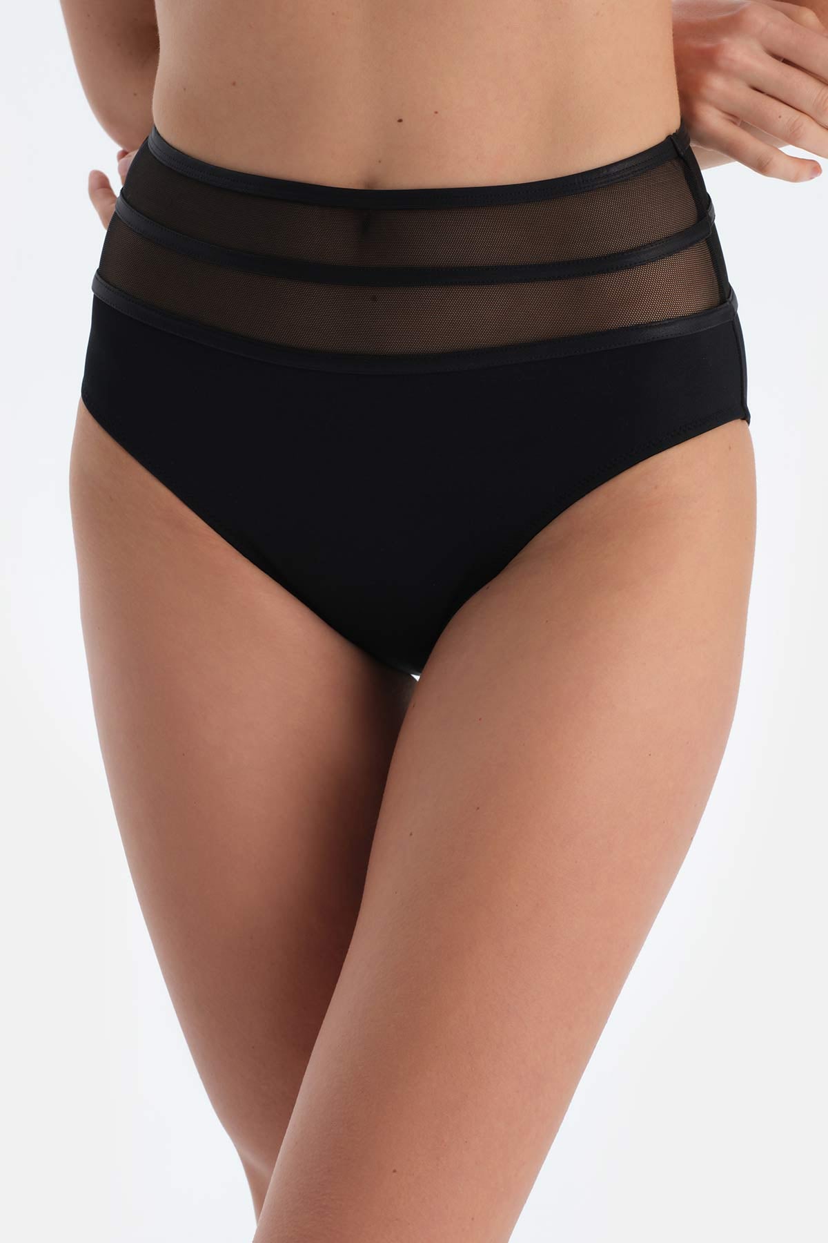 Siyah Yüksek Bel Bikini Altı