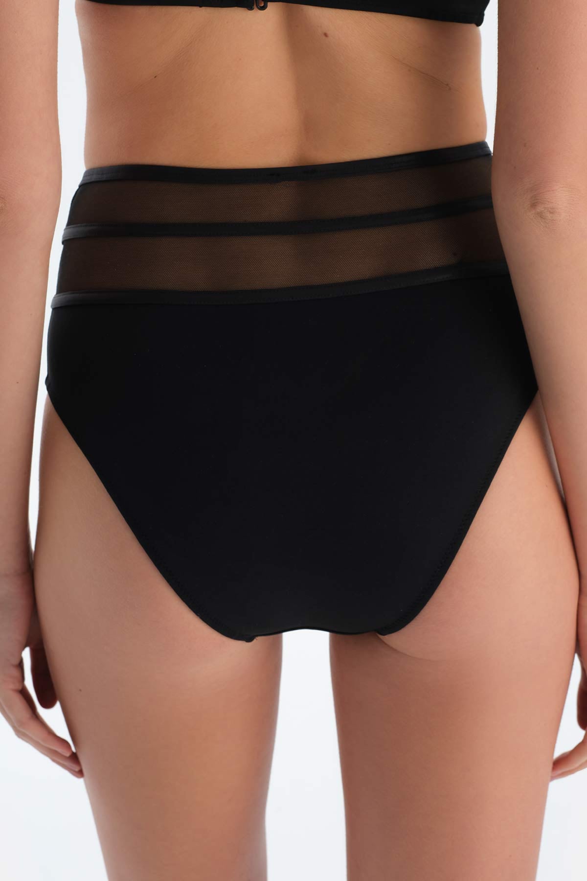 Siyah Yüksek Bel Bikini Altı