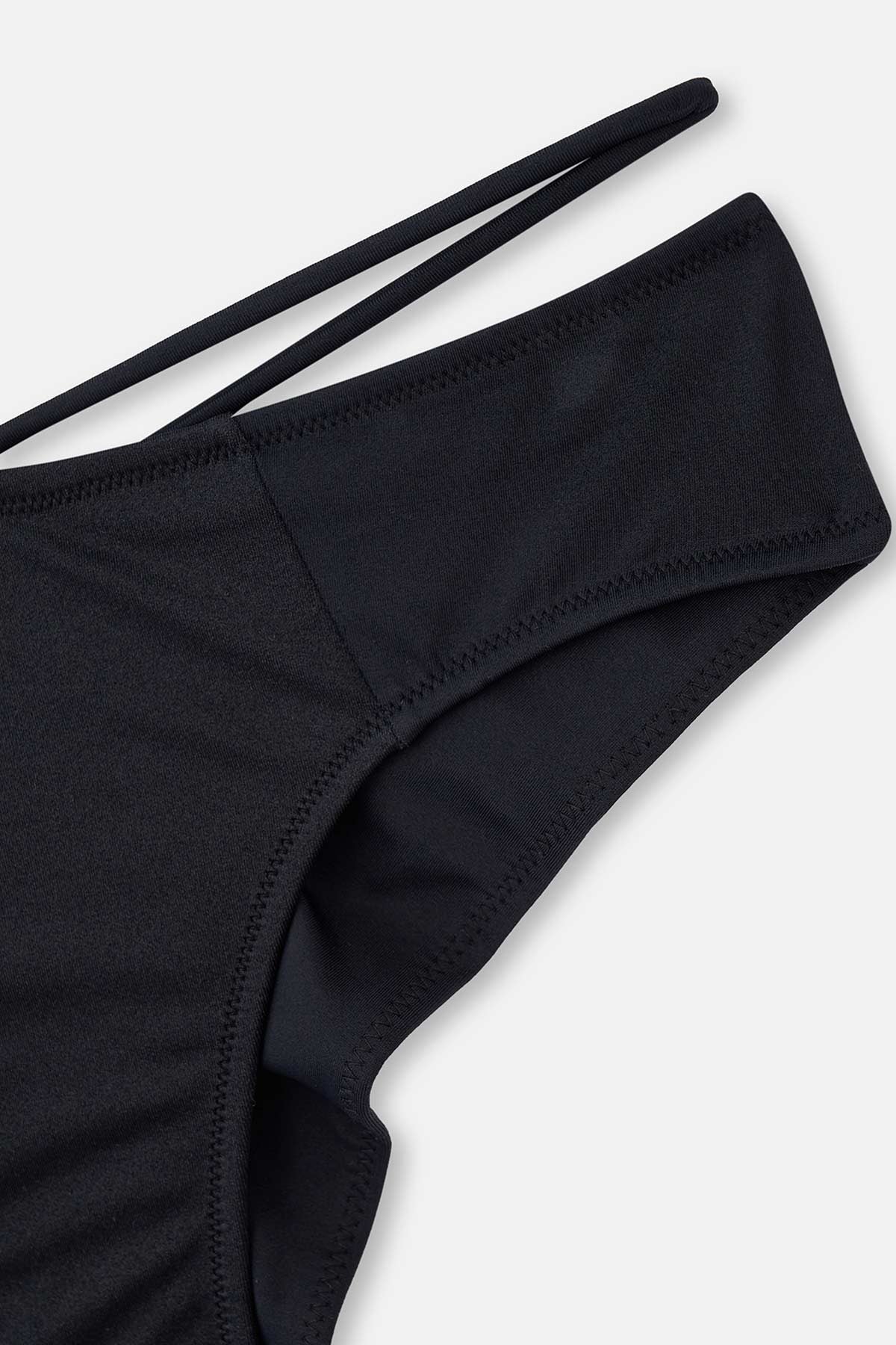 Siyah Ipli Brazilian Bikini Altı