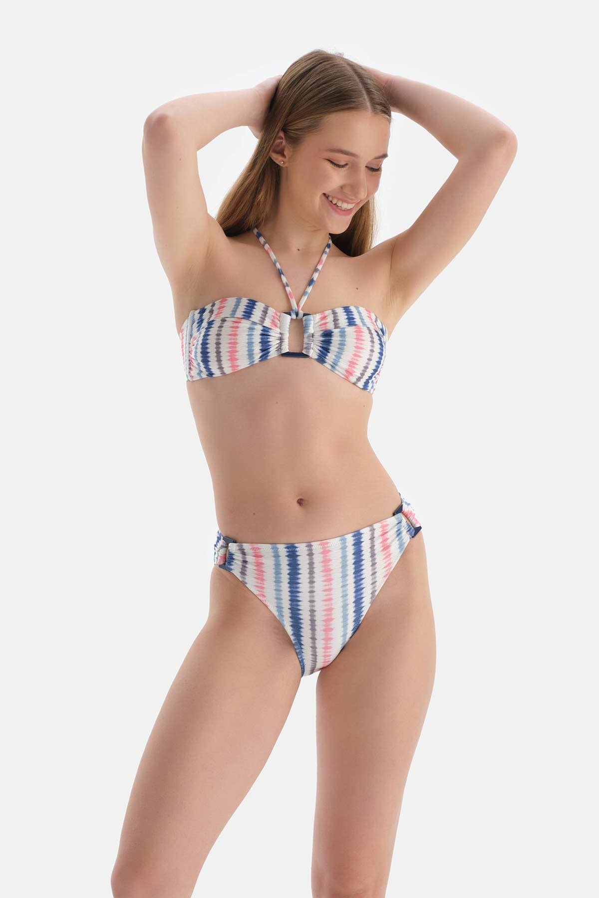 PINK - BLUE BIKINI TOP