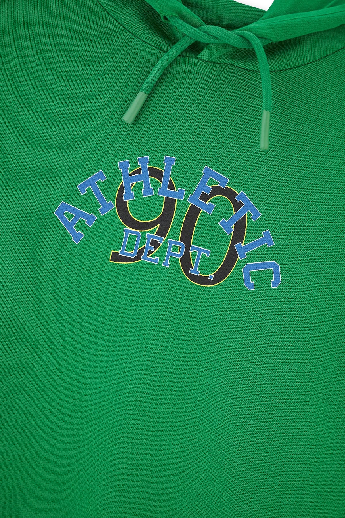 Green HOODED SLOGAN PRINTED UNISEX SWEATSHIRT