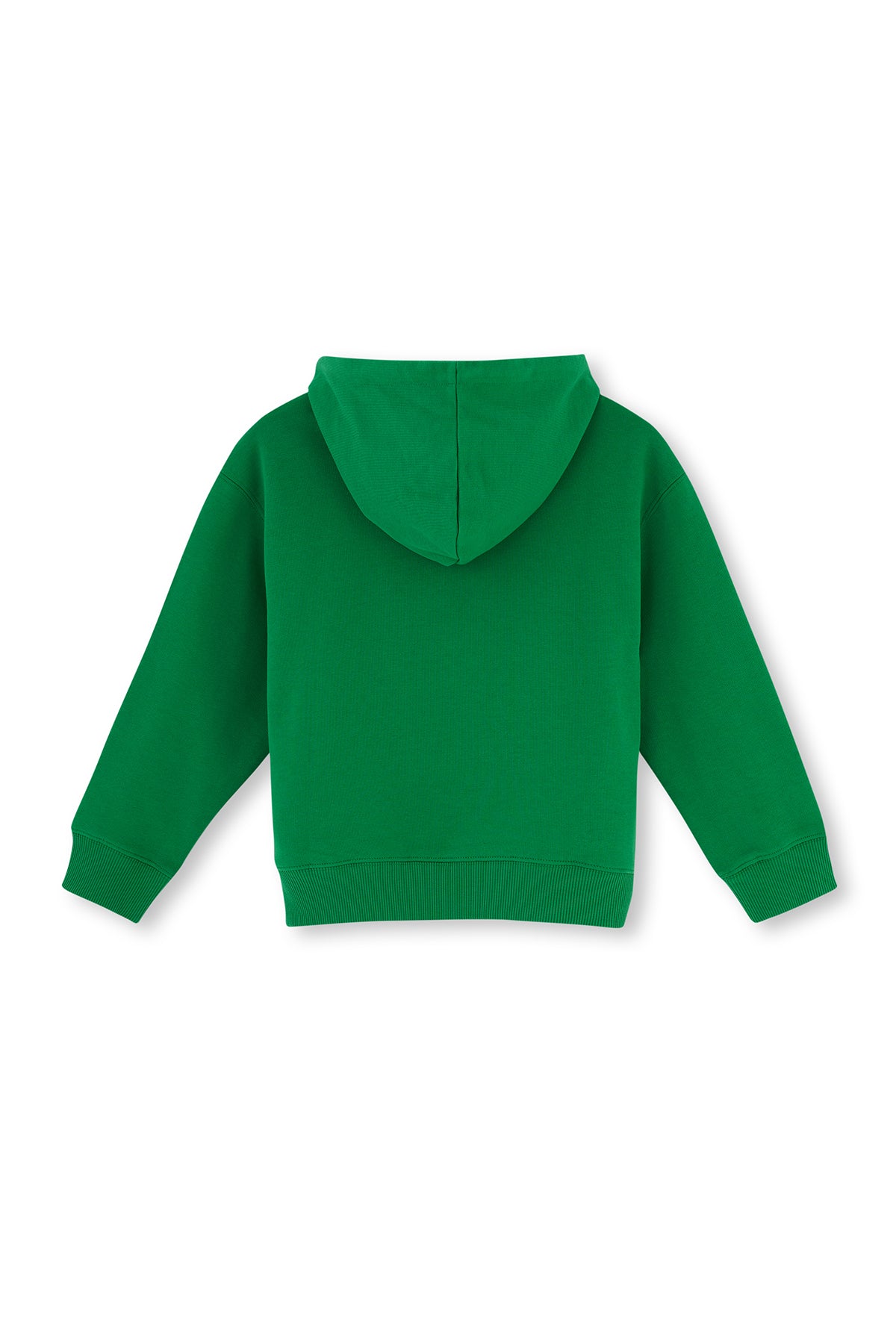 Green HOODED SLOGAN PRINTED UNISEX SWEATSHIRT