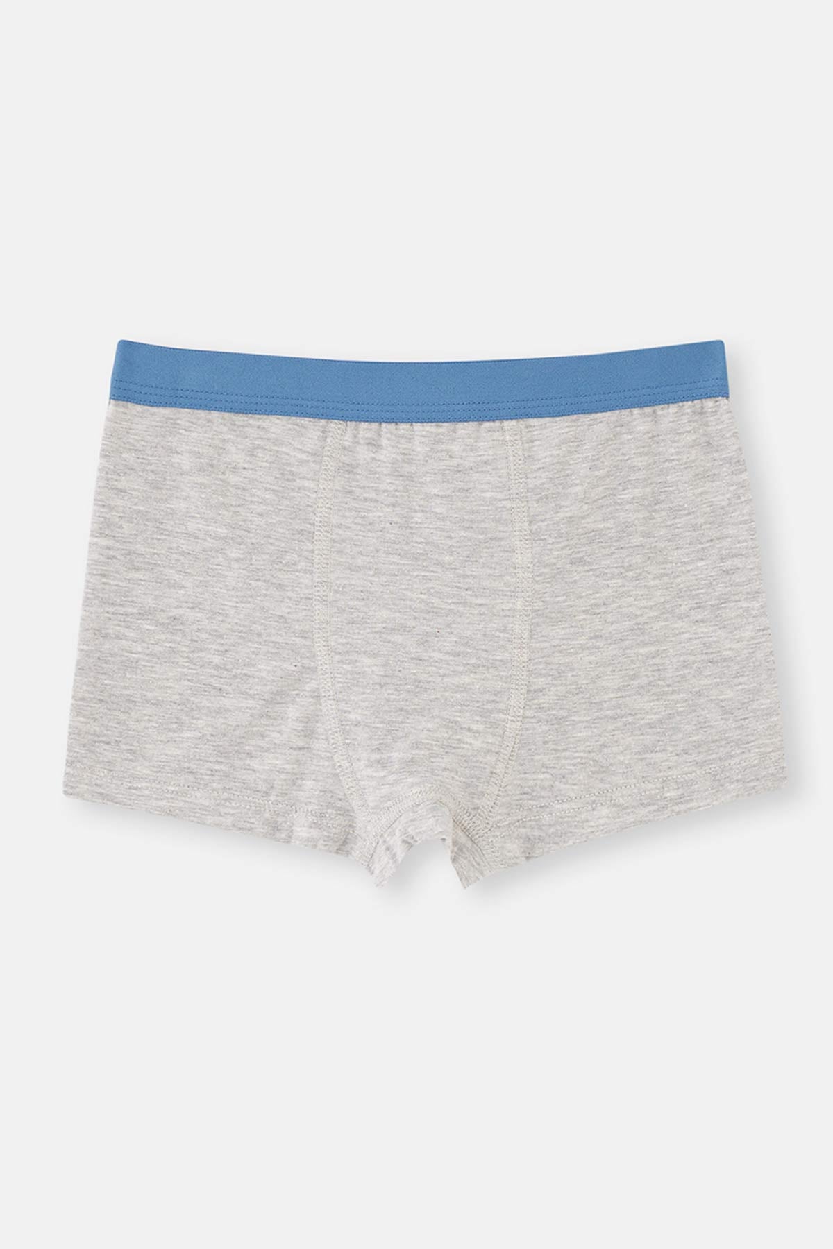 Blue-Grey Melange MEN COTTON BOXER 2PACK