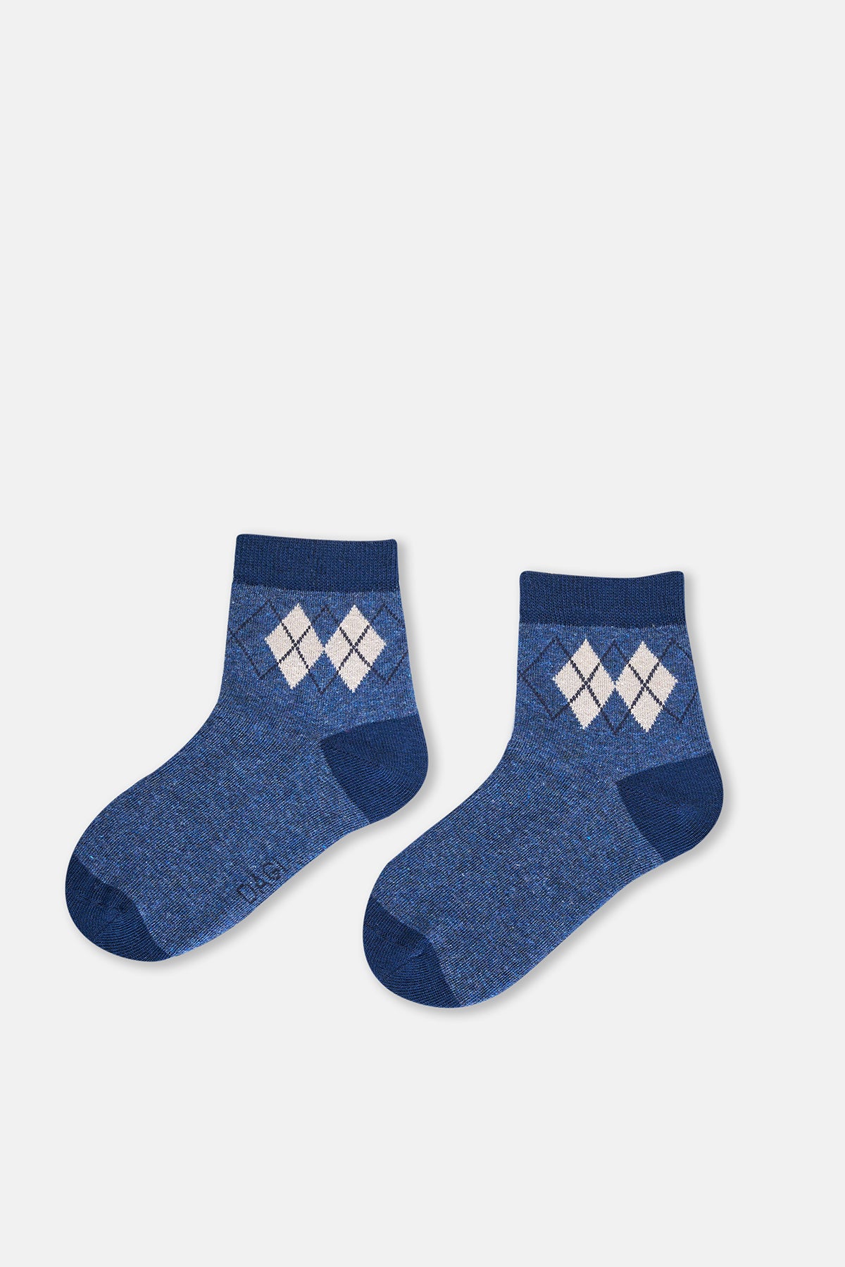 Grey Melange-Navy SOCKS