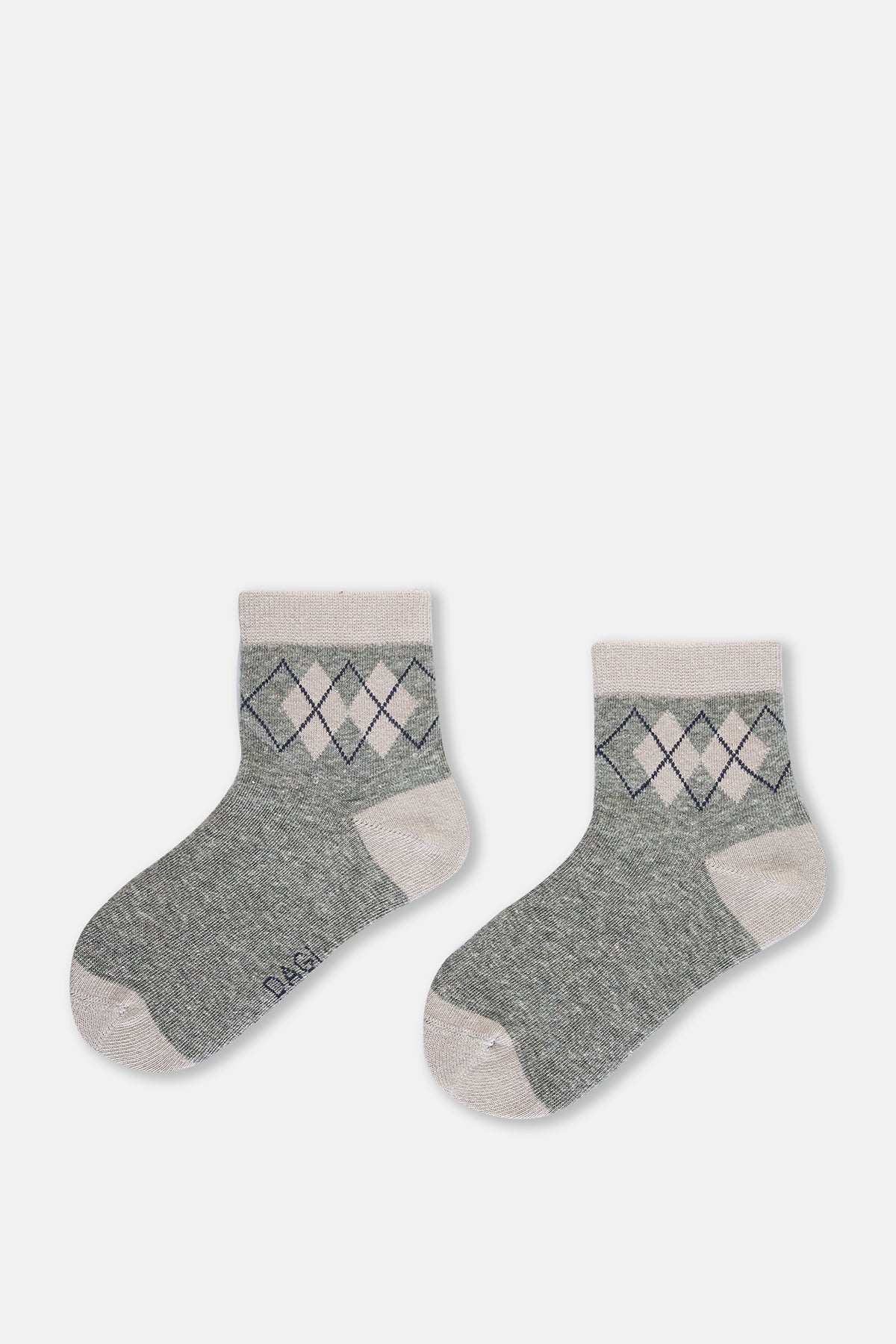 Grey Melange-Navy SOCKS