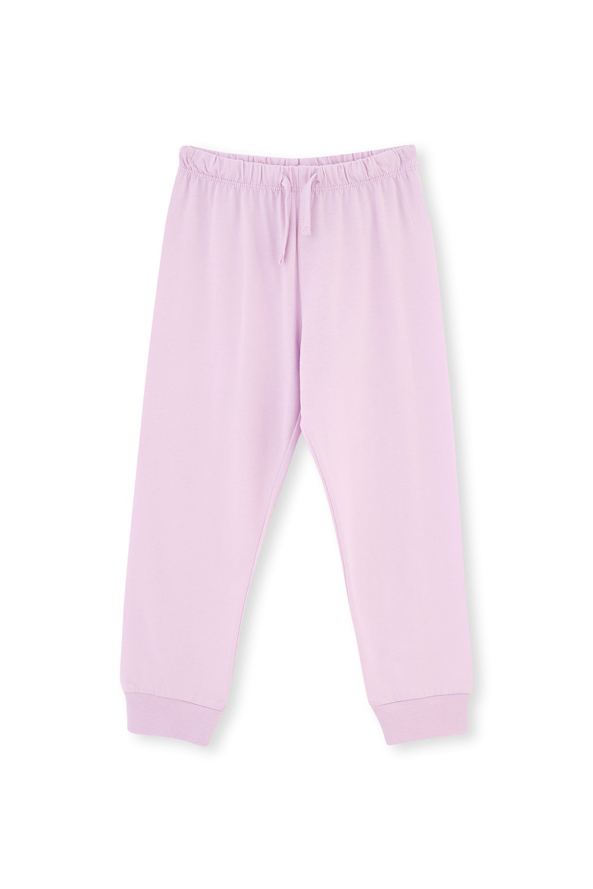 Lila Baskı Detaylı Uzun Kollu Pijama Takımı