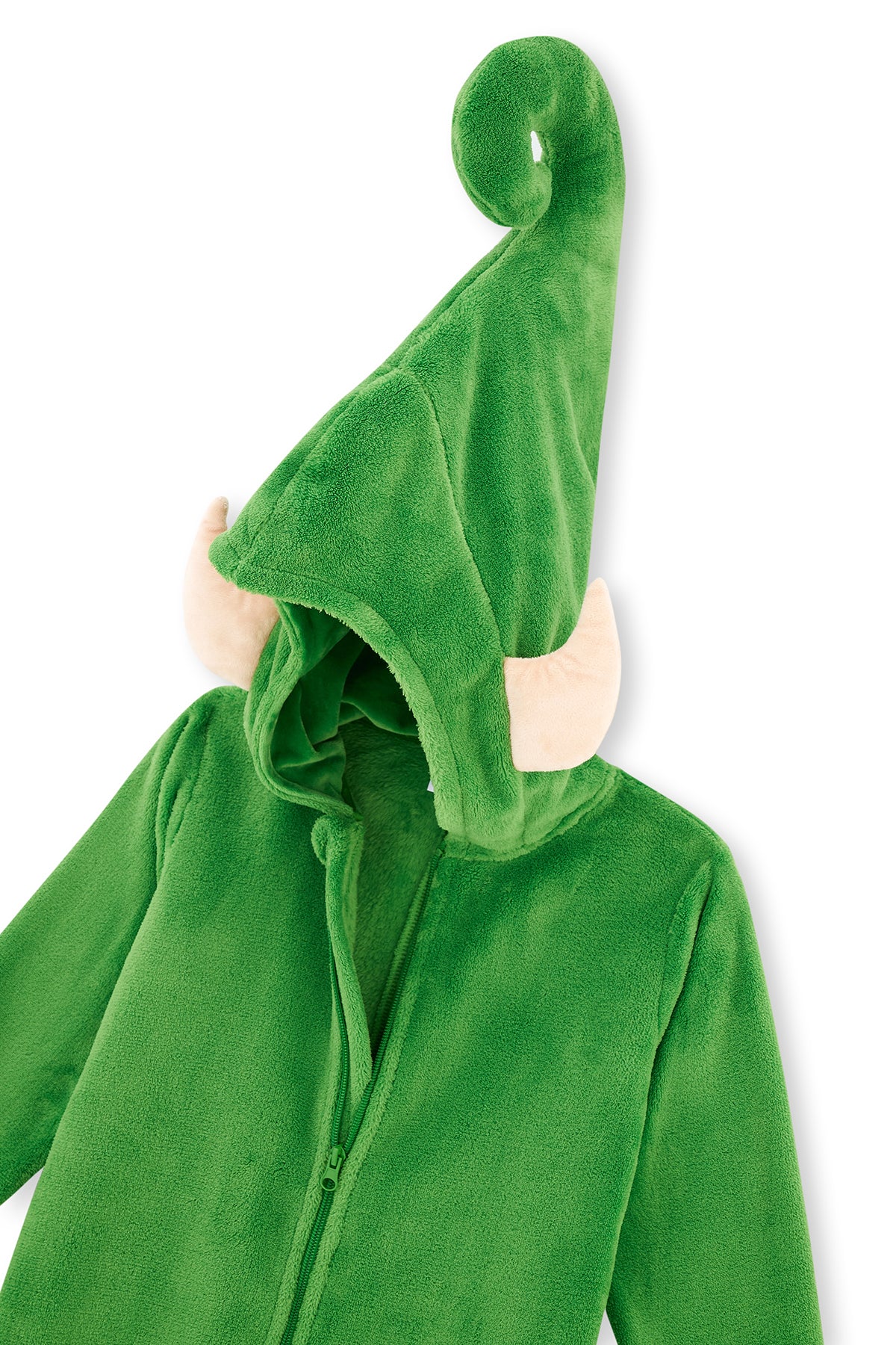 Green UNISEX JUMPSUIT WITH ELF HAT