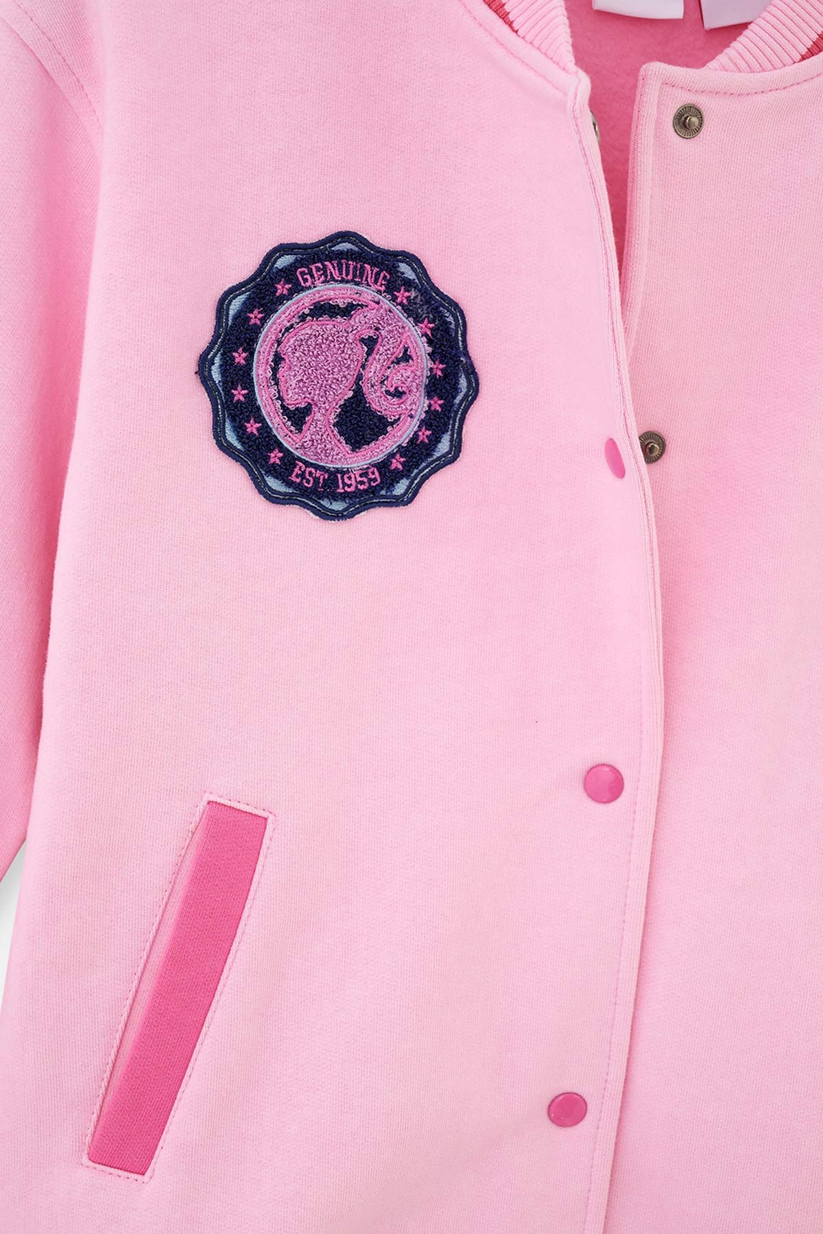 Pink BARBIE PRINTED BOMBER JACKET