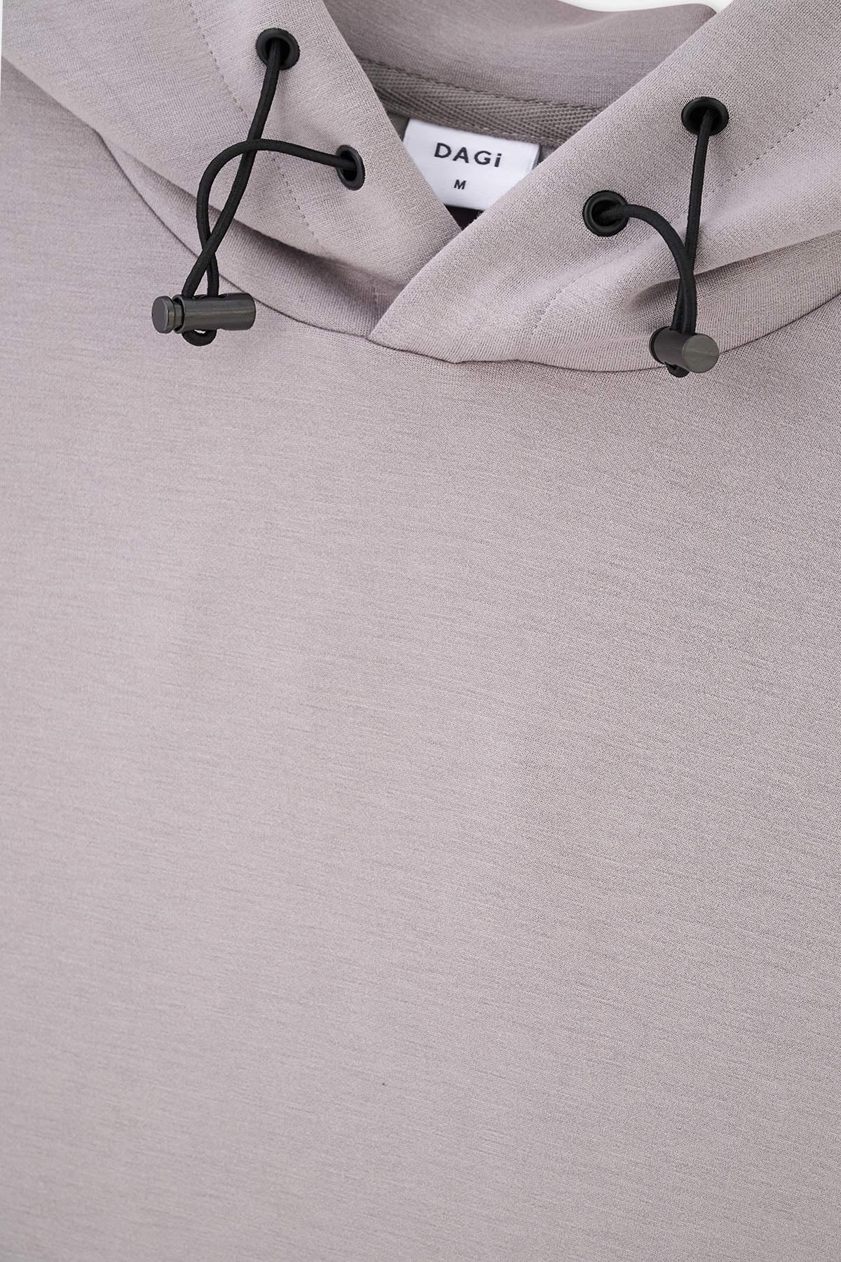 Grey HOODED LONG SLEEVE SWEATSHIRT