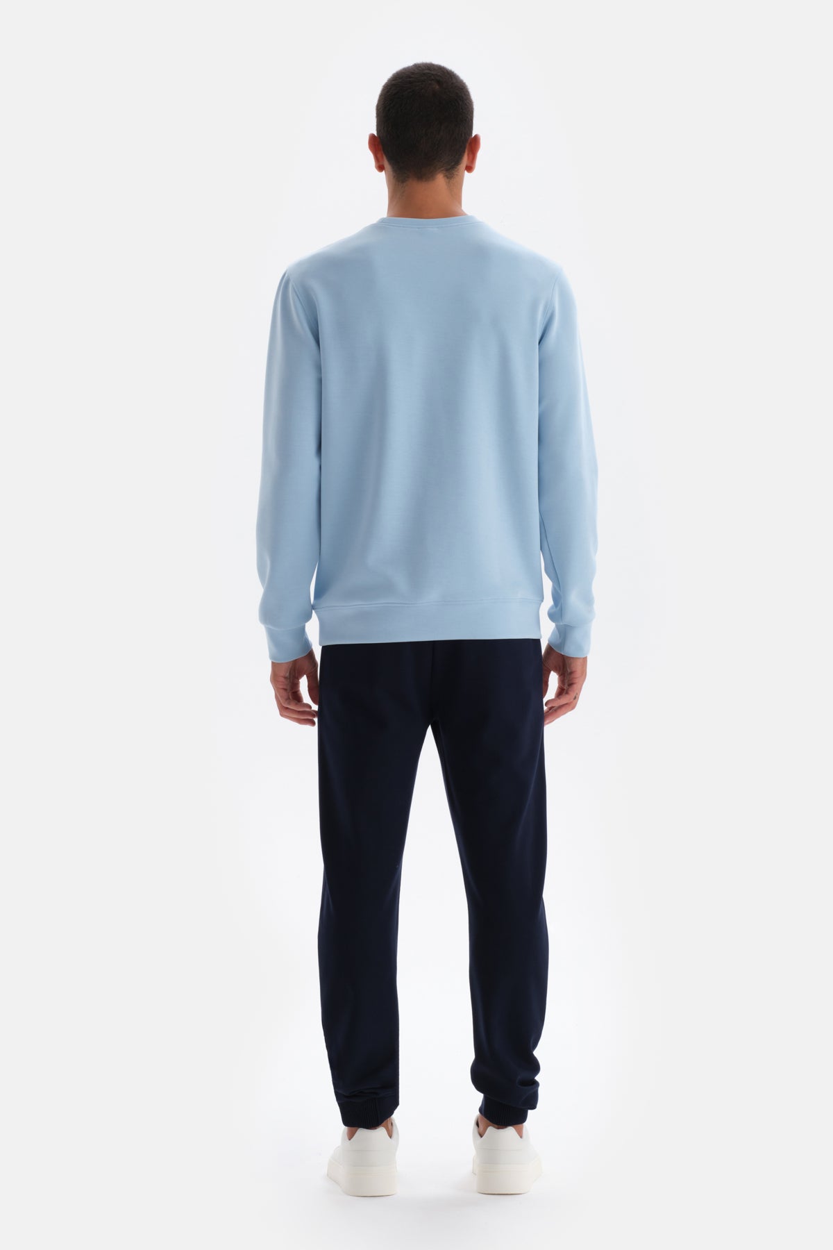 Mavi Bisiklet Yaka Uzun Kollu Sweatshırt