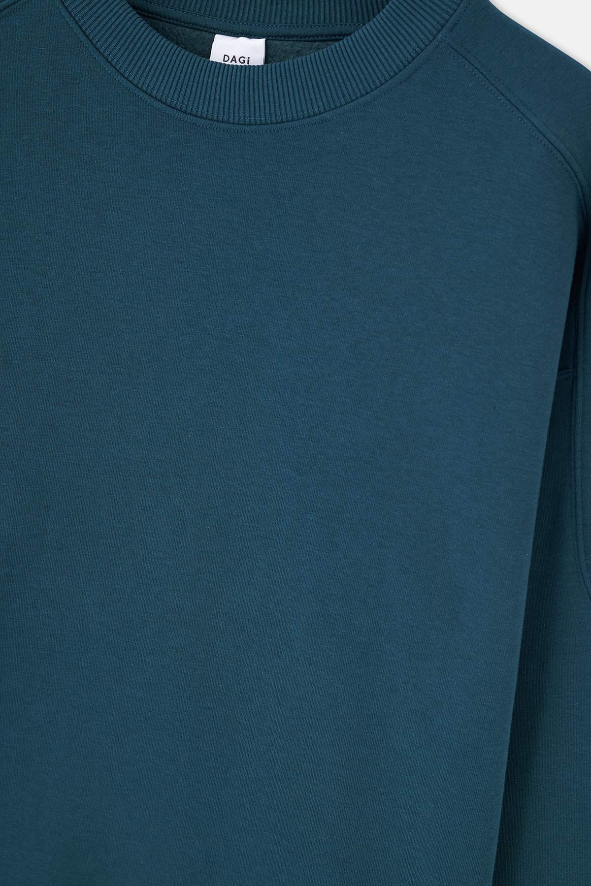 Petrol Blue STITCH DETAILED SWEATSHIRT