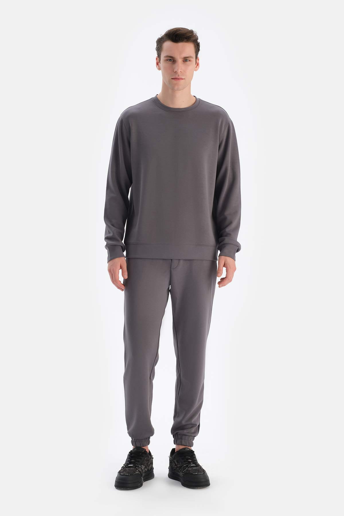 Füme Jogger Paça Eşofman Altı