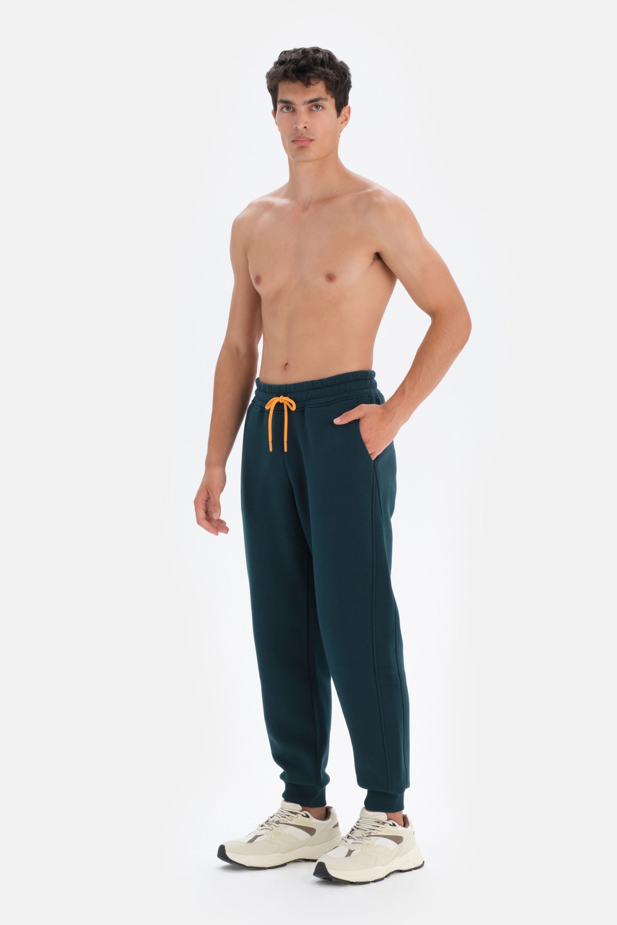 Koyu Yeşil Dagi Active Koyu Yan Detaylı Eşofman Altı