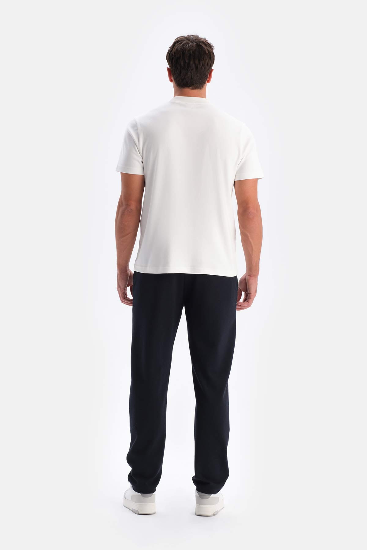 Lacivert Düğme Ve Pat Detaylı Pantolon