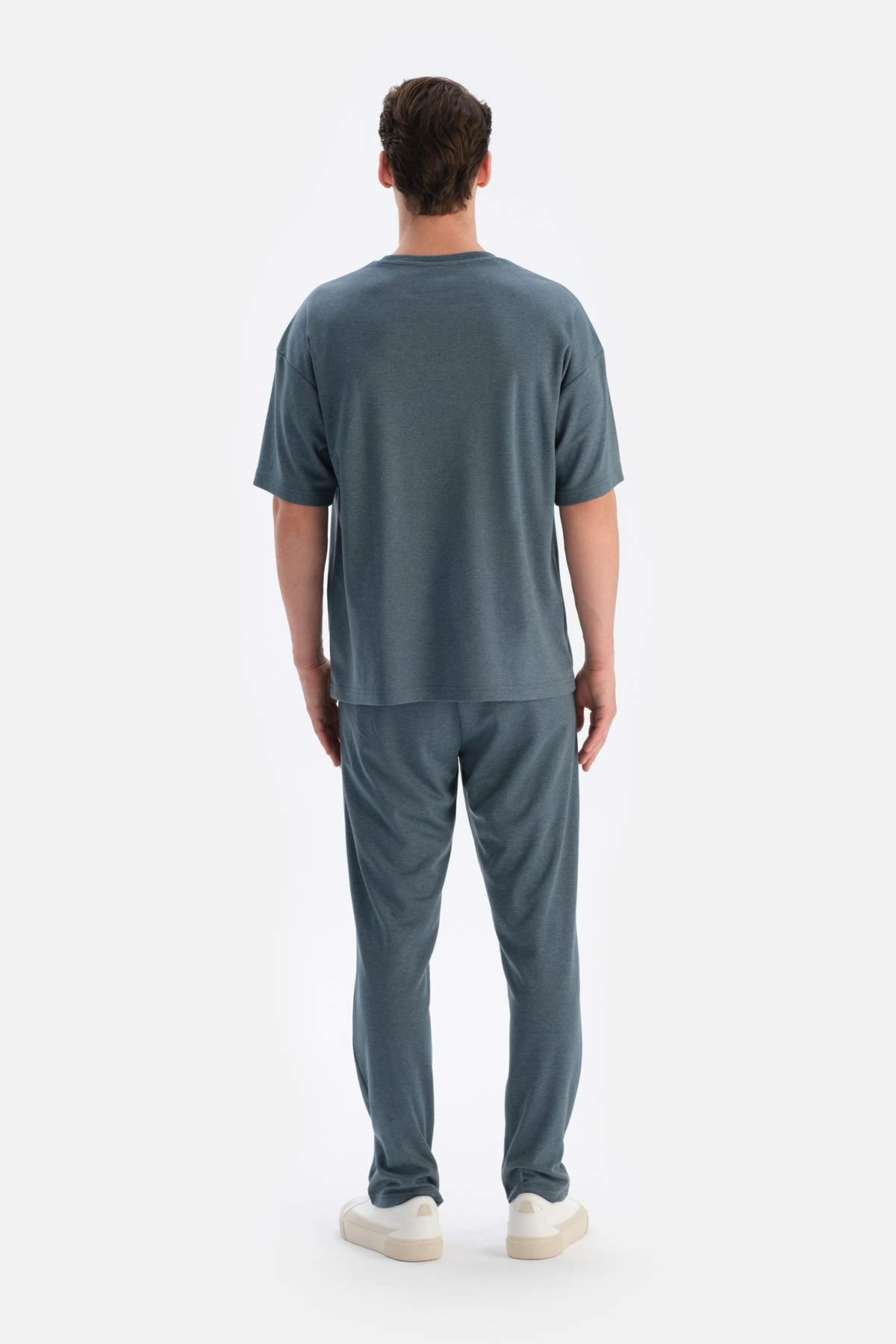 Indigo Nervürlü Boru Paça Everfresh Eşofman Altı