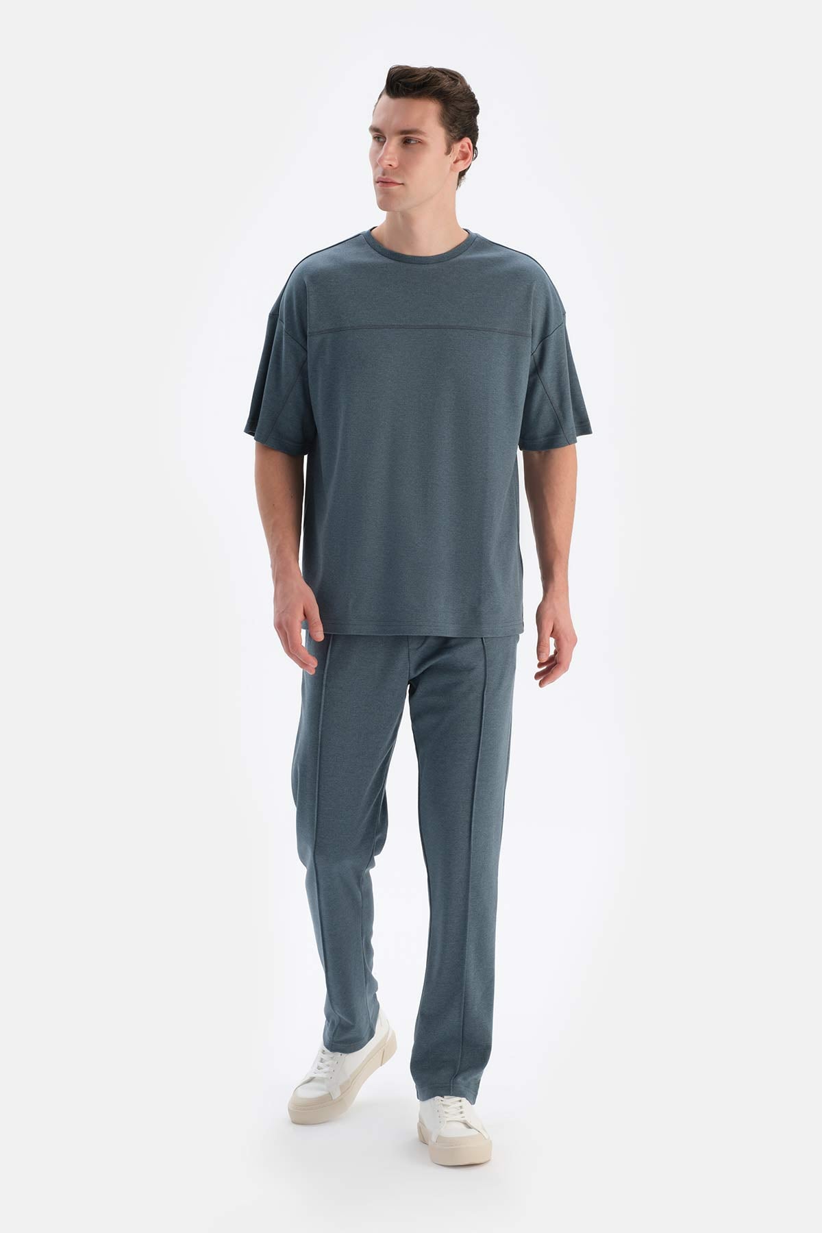 Indigo Nervürlü Boru Paça Everfresh Eşofman Altı