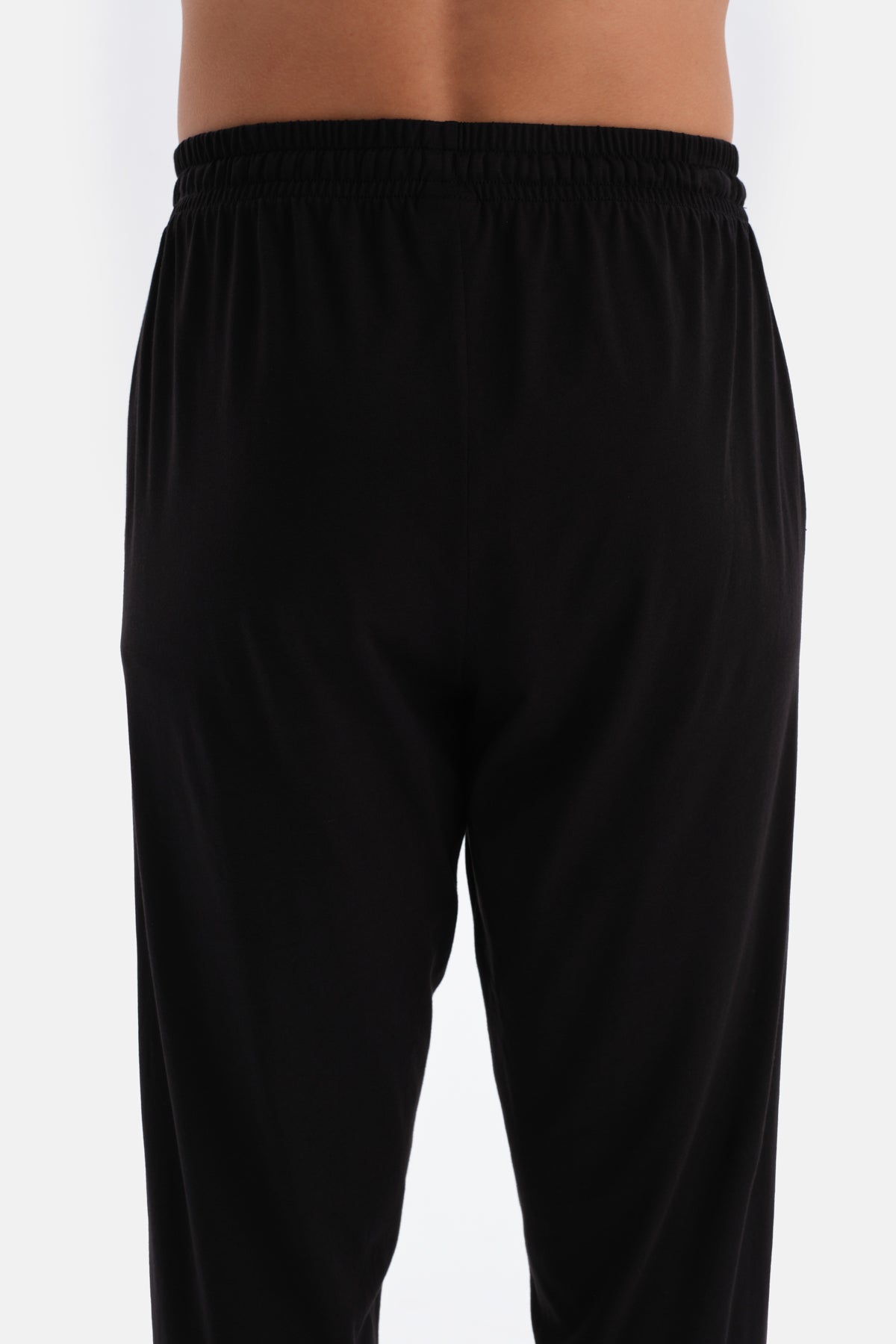 Anthracite HALF-PLOT LONG SLEEVE COTTON MODAL PAJAMAS SUIT