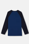 Indigo Yarım Patlı Reglan Kol Pijama Takımı