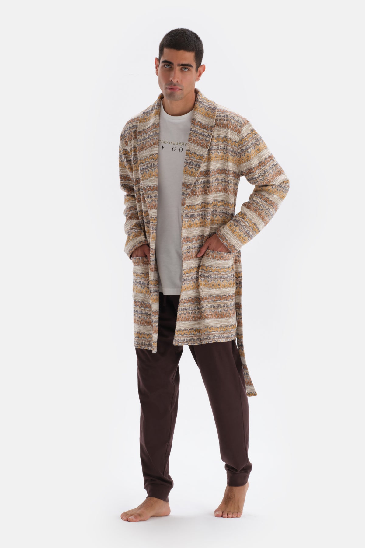 MULTICOLOR JACQUARD ROBE