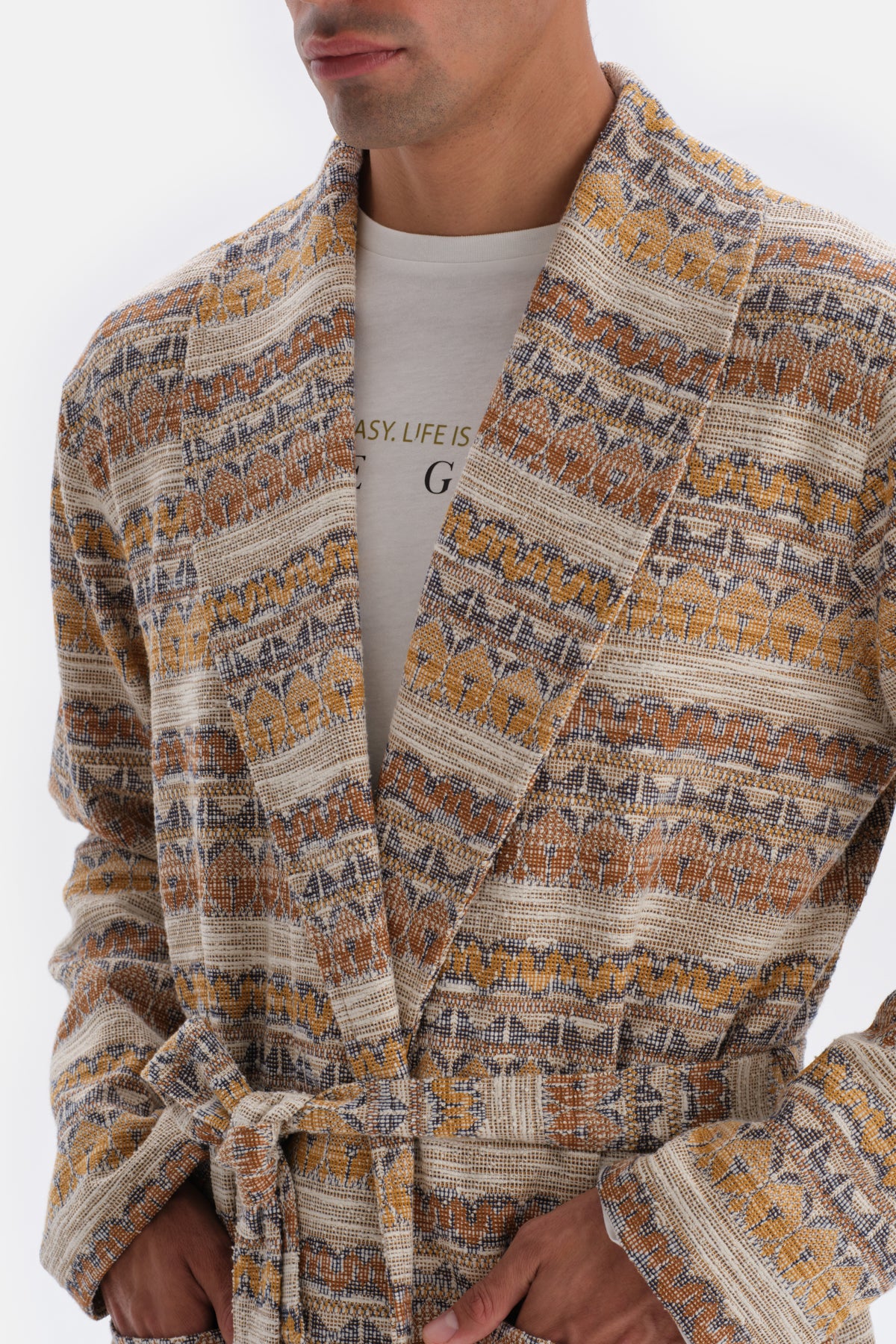 MULTICOLOR JACQUARD ROBE