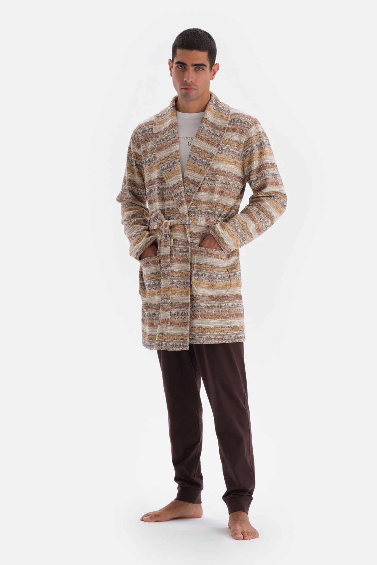 MULTICOLOR JACQUARD ROBE