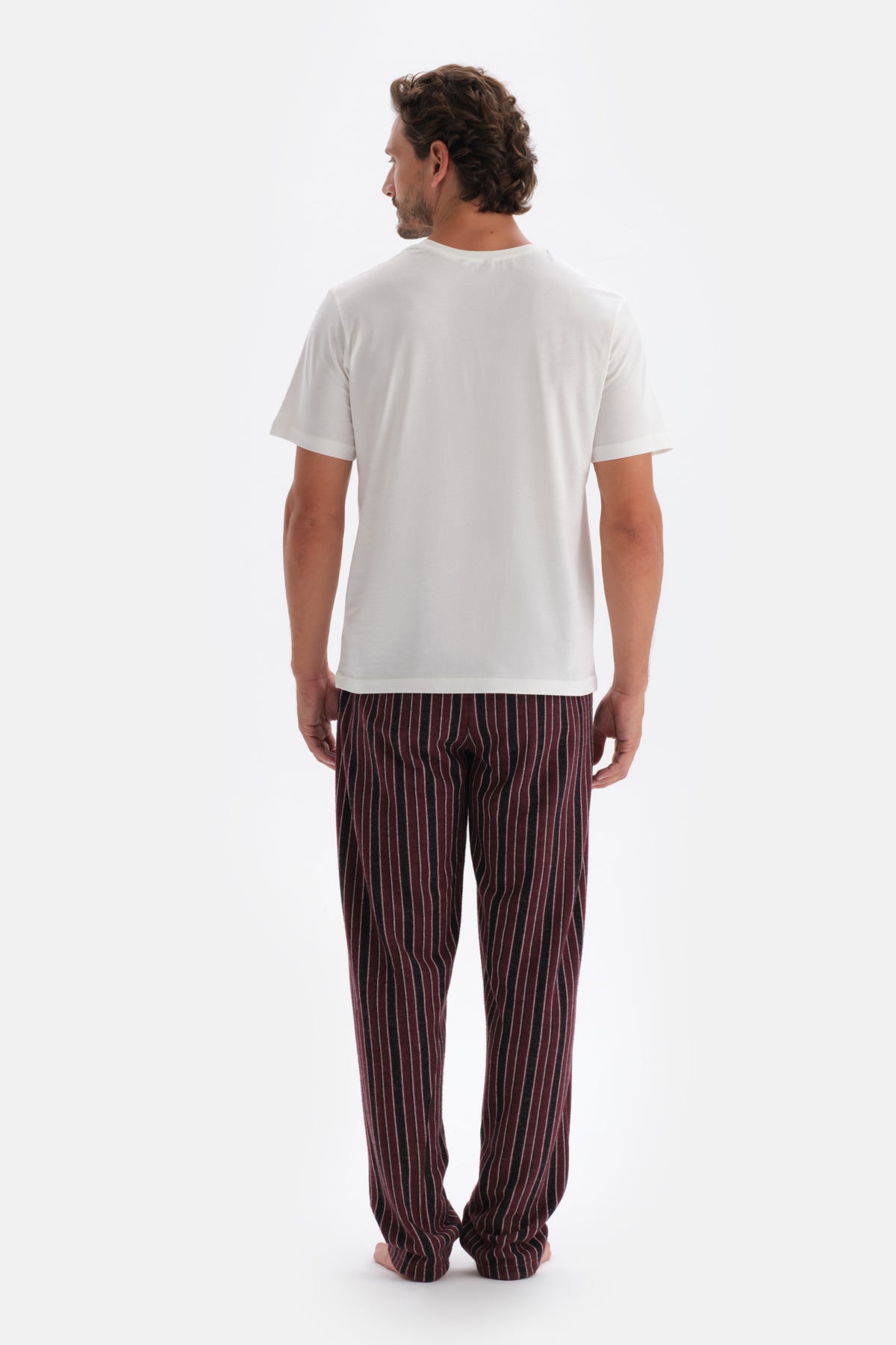 Bordeaux LINED JACQUARD KNITTED SINGLE BOTTOM