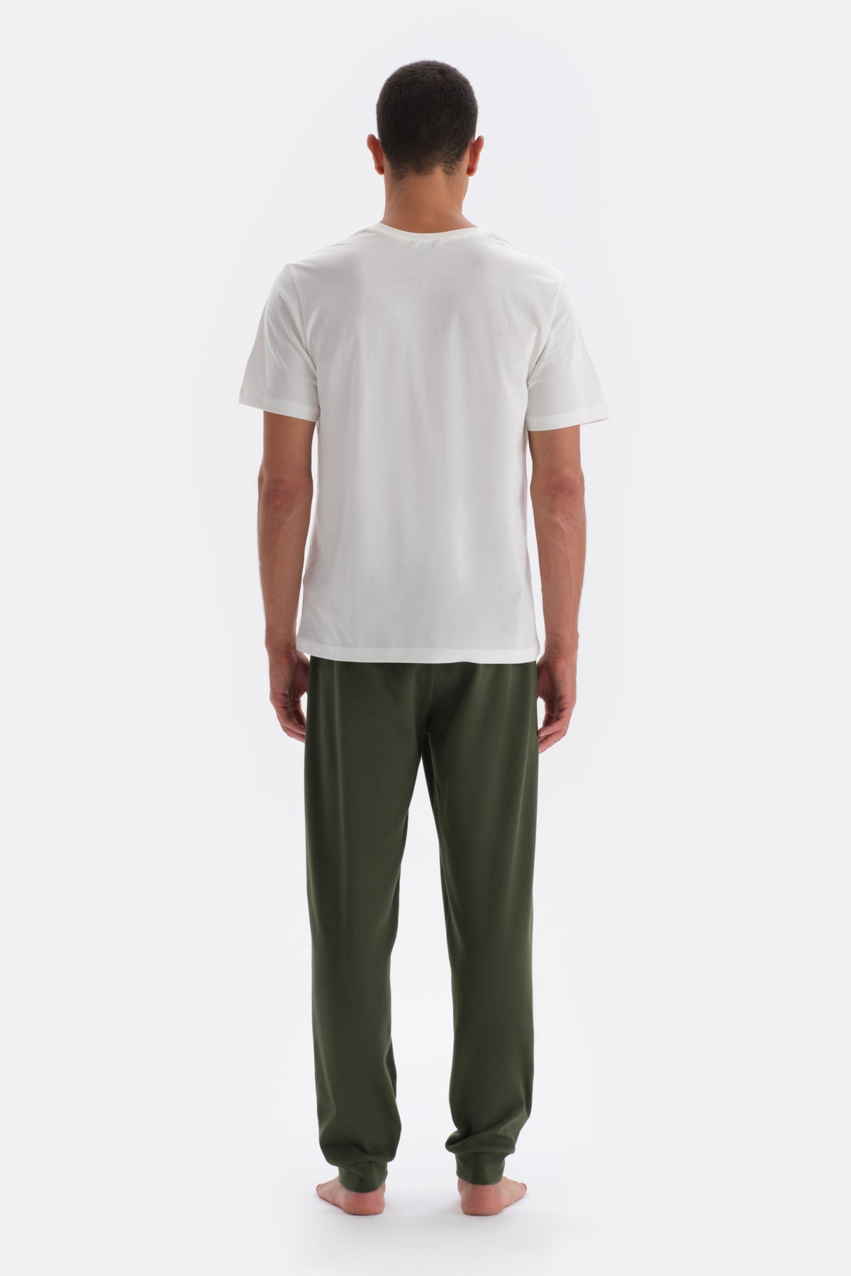 Green JOGGER LEG PAJAMAS BOTTOM