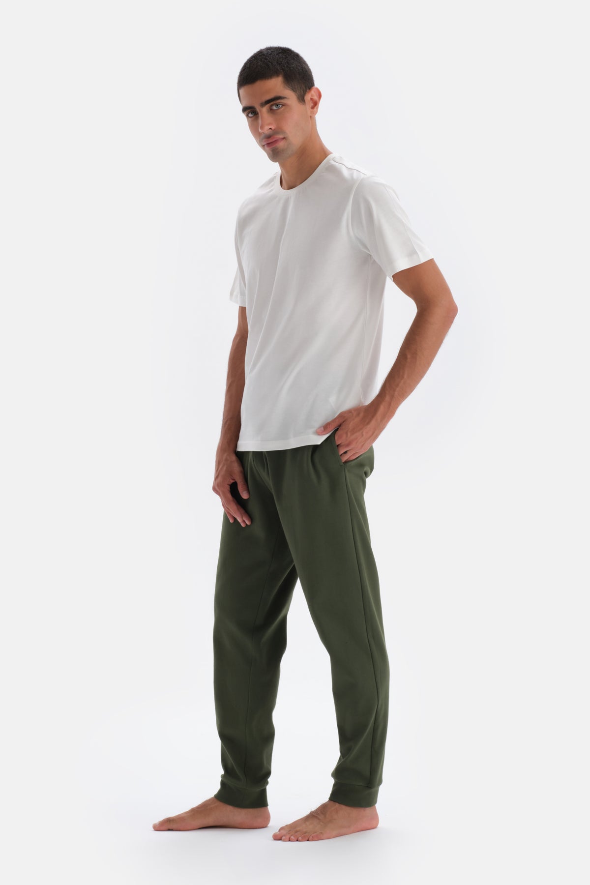 Green JOGGER LEG PAJAMAS BOTTOM