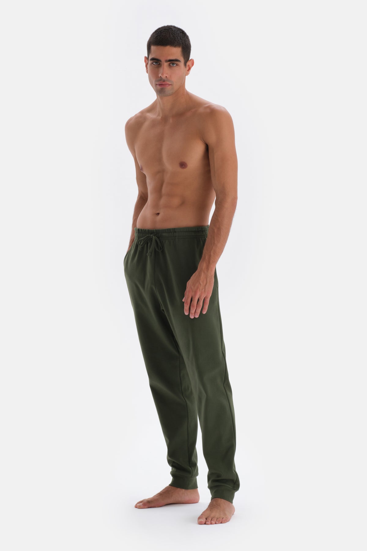 Green JOGGER LEG PAJAMAS BOTTOM