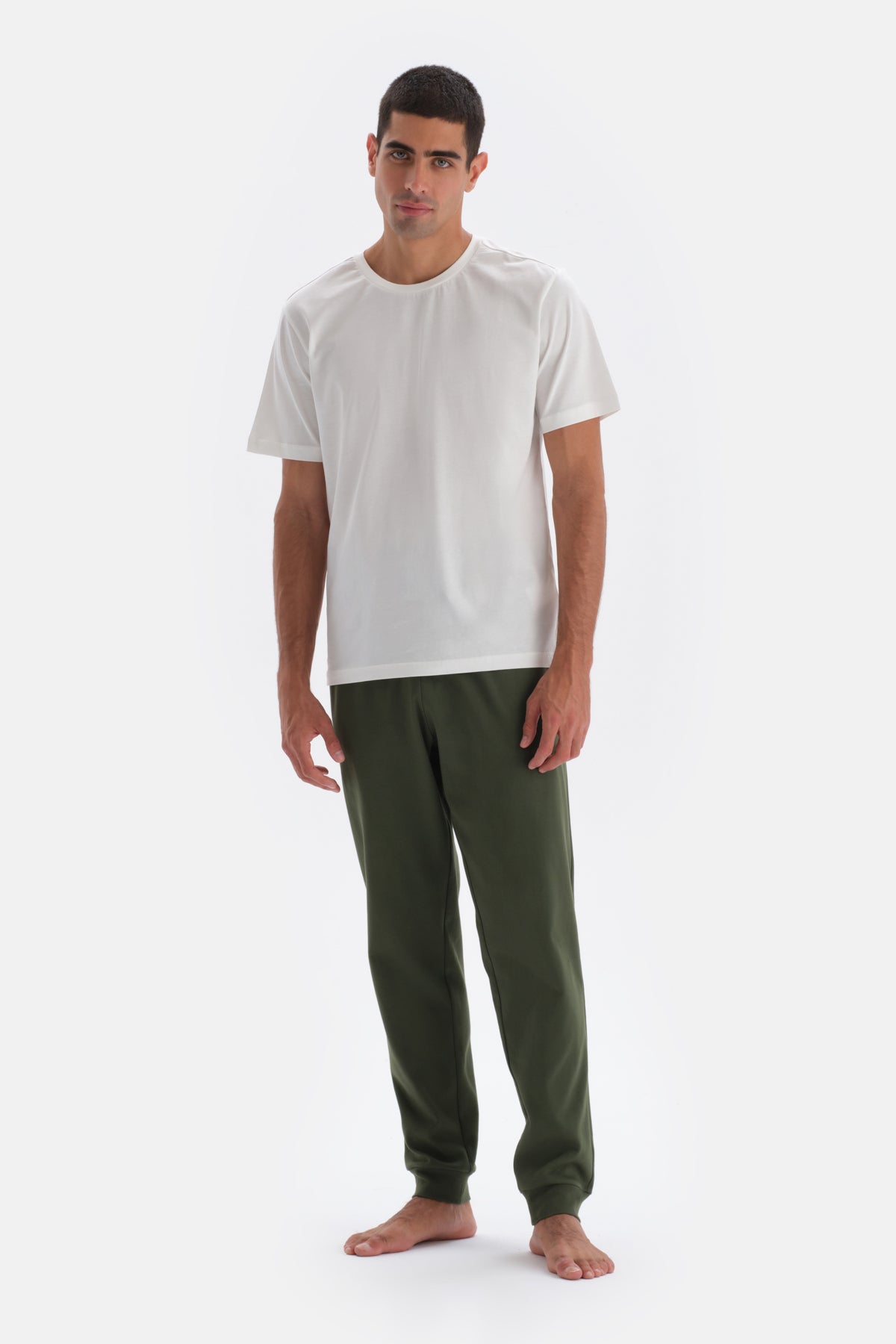 Green JOGGER LEG PAJAMAS BOTTOM
