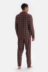 MULTICOLOR PLAID WOVEN TROUSERS PAJAMAS