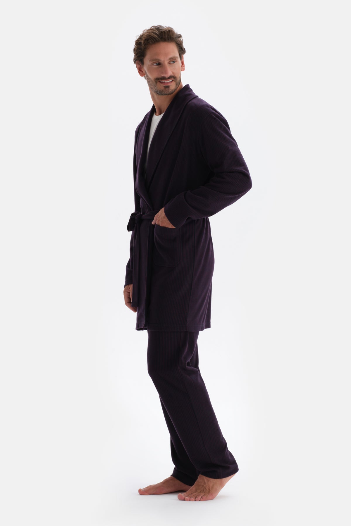 Bordeaux LINED JACQUARD KNITTED SINGLE BOTTOM